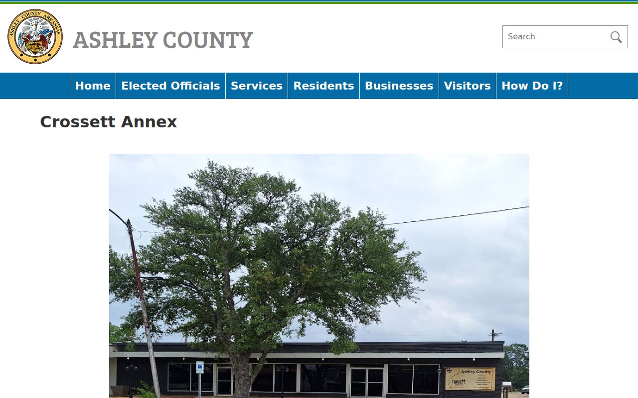 Ashley County Crossett Annex source page