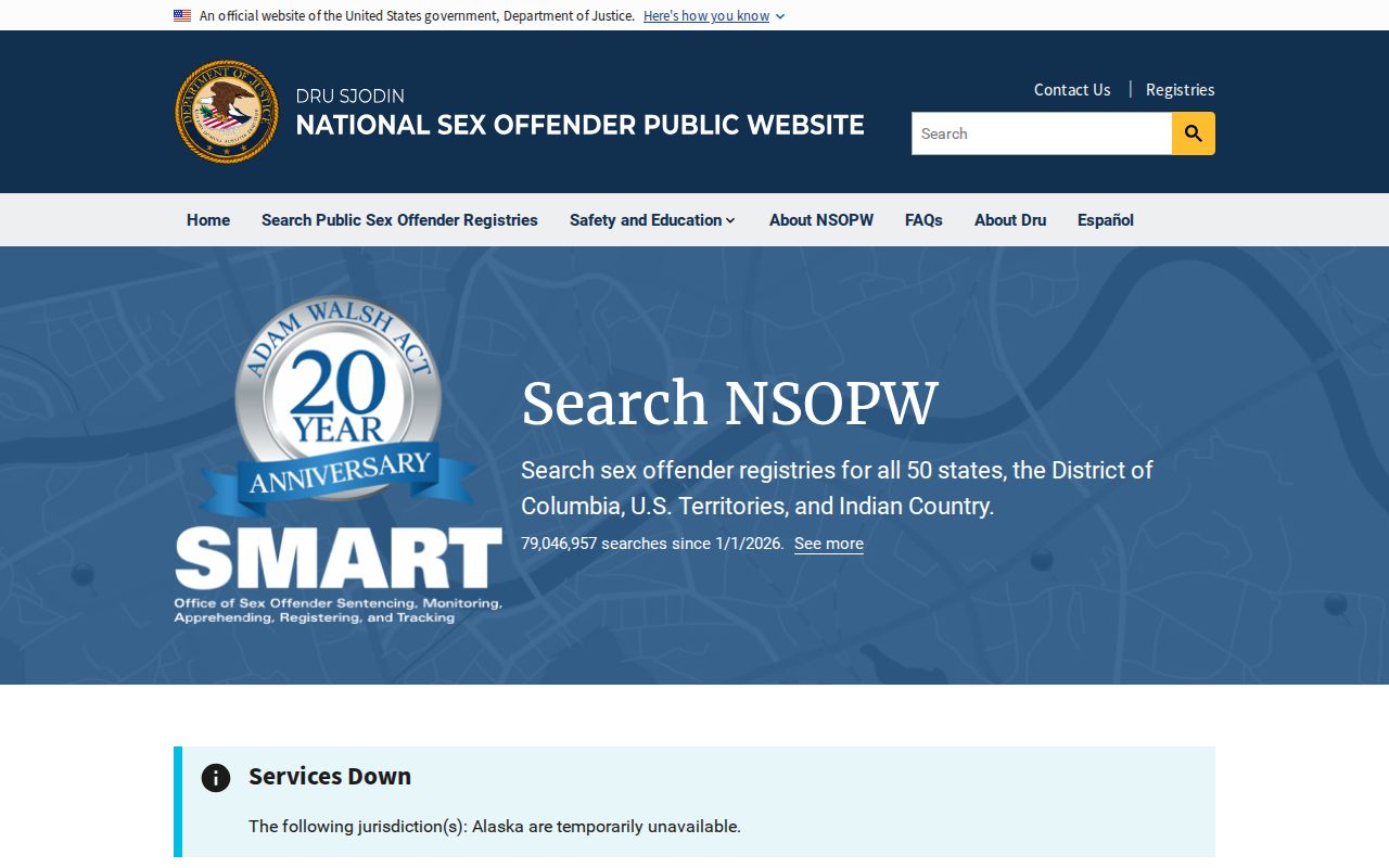 Ashley County sex offender check NSOPW national registry search